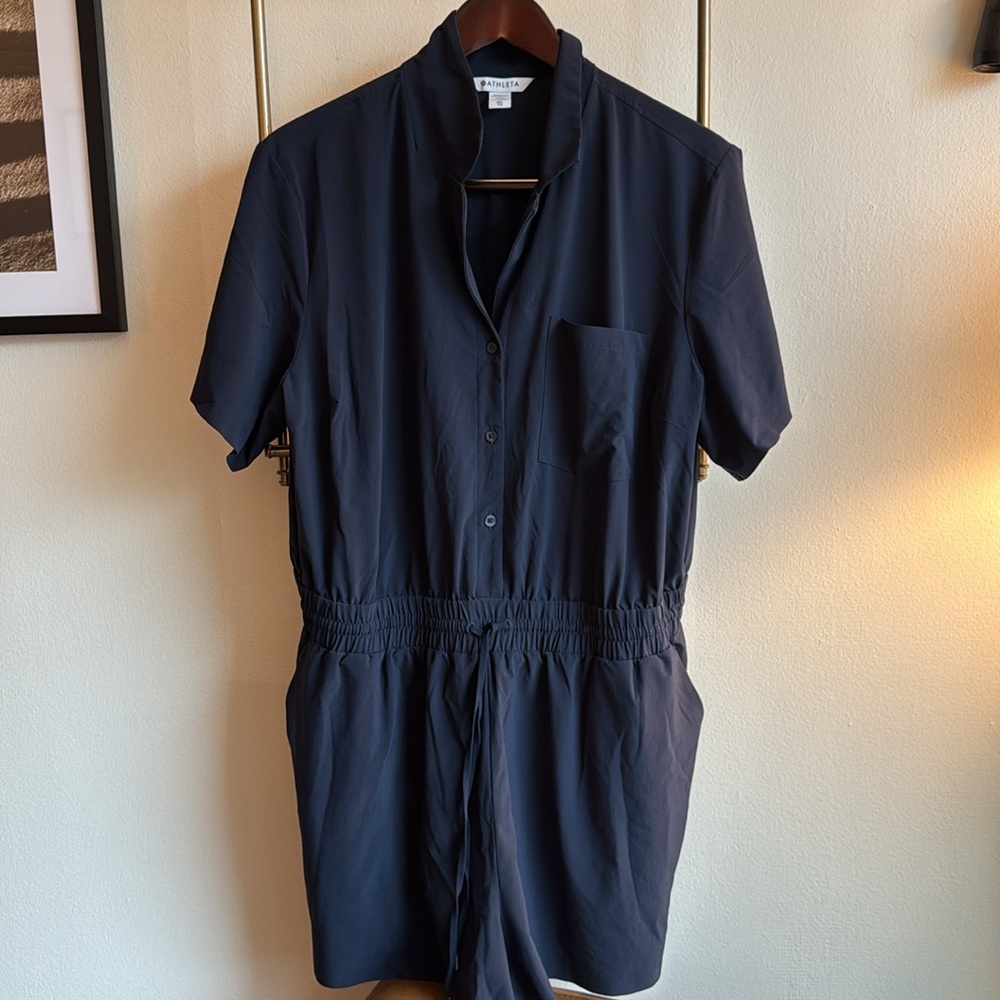 🎈NEW LISTING🎈ATHLETA🎈AVENUE ROMPER 🎈 BLUE 🎈 XL
